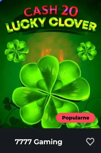 Slot Cash 20 Lucky Clover z motywem szczęścia